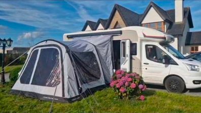 Awning tent for campervan