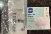 Breast pads and breastmilk bags new