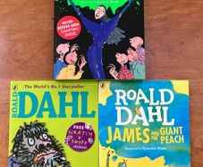 3 Books by Roald Dahl, The Witches, The Twits and James and The Giant Peach