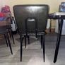 Cult furniture - green faux leather dining chairs Image 7