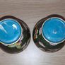 2 enamelled vases with butterflies Image 3