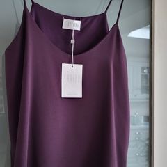 SAVIDA burgundy lace detail cami Sz 12 UK - Bnwt Rrp 30