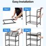 3D Printer Filament Storage Rack 3 Tier Heavy Duty Storage Shelf, Rolling Filament Spool Holders Racks with Wheels, Filaments Organzied for 3D Printing Station, Office, Workshop (Shelf Only) Image 7