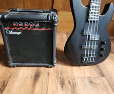 Jackson JS1X Concert Minion Bass + Vantage VB10 Bass Amp