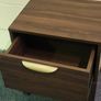 New 1 drawer Walnut Bedside locker Image 2