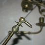 Two Pairs of  Vintage, French, brass wall or piano candle holders L-7,4" Image 10