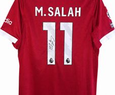 Signed Mo Salah Liverpool 2025/26 Home Jersey - New with COA