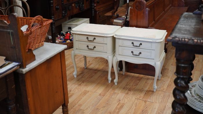 Pair of Vintage French Bedside Cabinets