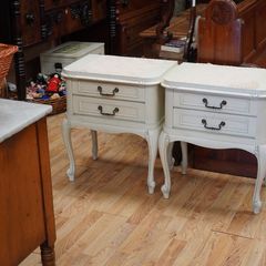 Pair of Vintage French Bedside Cabinets