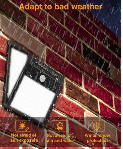 140LED Solar Security Lights Outdoor, Litogo Solar Motion Sensor Lights 270 Degree Wide Angle Waterproof Solar Powered Durable Wall Lights Outside 3 Modes for Garden Fence Door Yard Garage Pathway Pack Of 4(FREE POSTAGE)