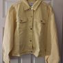 denim jacket Denim Co. Pastel Yellow Denim Jacket - Size Large Image 3