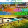 Solar Lights Outdoor Garden, 6 Pack Solar Garden Lights with Multi-Colour Changing+Warm White Modes Waterproof Pathway Lights Ornaments Outdoor Solar Lights for Path Lawn Patio Landscape Decorative Image 2