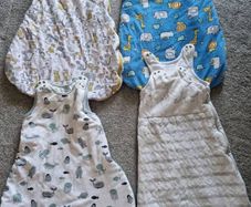 sleep sacks 2.5 tog 0 to 6 months and flower one 6-12m