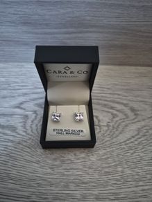 silver earrings