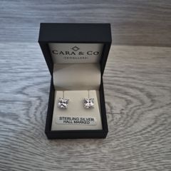 silver earrings