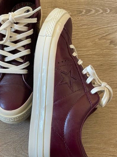 converse leather trainers