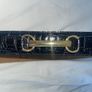 Vintage Black leather Belt size S Image 8