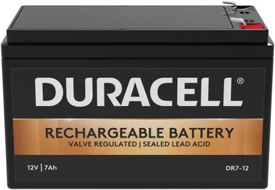 DR7-12 Duracell 12V 7Ah VRLA Battery