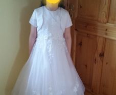 beautiful communion dress and assessories
