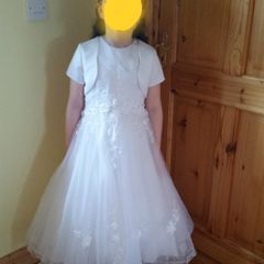 beautiful communion dress and assessories