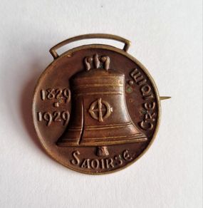 Irish Catholic Emancipation Commemorative Badge 1929