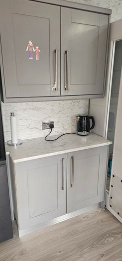 Kitchen doors and drawer fronts ,handles and tap