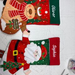 Christmas socks for embroidery