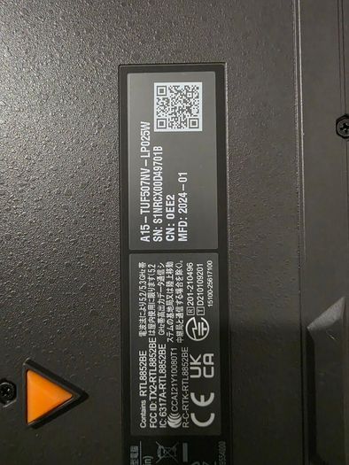 Asus Tuf Gaming A15 Fa507nv | Rtx 4060 8gb 140w | Ryzen 5 7535hs | 16gb Ddr5 | 512gb Ssd | Fhd 144hz | Warranty