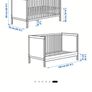 Ikea Sundvik Cot with memory foam mattress and duvet sets Image 3