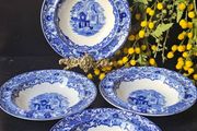 Antique George Jones &amp; Sons "Abbey" 1790 dessert bowls  x 4