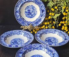 Antique George Jones & Sons "Abbey" 1790 dessert bowls  x 4