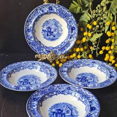Antique George Jones & Sons "Abbey" 1790 dessert bowls  x 4