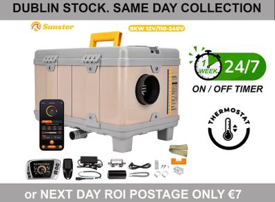 Toolbox style Heater with Power Supply, Bluetooth App. Latest 2025/2026 model. Silent Pump.