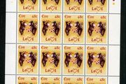 2004 Ireland Love/ Greetings Commemorative Stamp Sheetlet Plate 1A1A1A1A Mint Never Hinged (MNH)