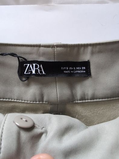 Zara leather trousers