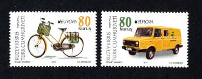 2013 Cyprus Europa: Postal Vehicles Commemorative Stamp Mint Never Hinged (MNH)