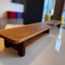 Handmade Solid Oak & Walnut Dual Monitor Stand Image 5