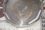 Large Old Silver Plated Serving Tray, Postage Available or Collection on all my items