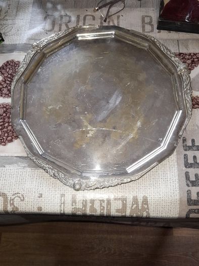 Large Old Silver Plated Serving Tray, Postage Available or Collection on all my items