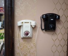 Pair of Vintage Irish P&T / Ericsson Wall Telephones