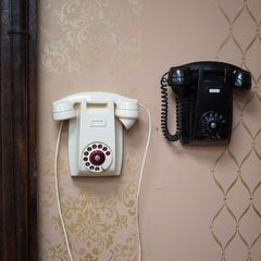Pair of Vintage Irish P&T / Ericsson Wall Telephones