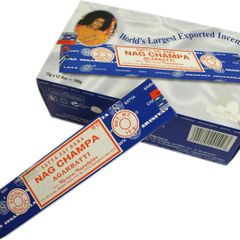 Box of 12 x 15 gram packets of Nag Champa incense