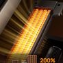 25 Inch Electric Heaters for Home, 70 Oscillating Fan Heater with Remote, 25dB Silent Ceramic Space Heater for Large Room, Low Energy, 3-Mode 3-Speed, Timer, Overheating&Tip-Over Protection Image 8