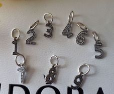 New genuine pandora number charms