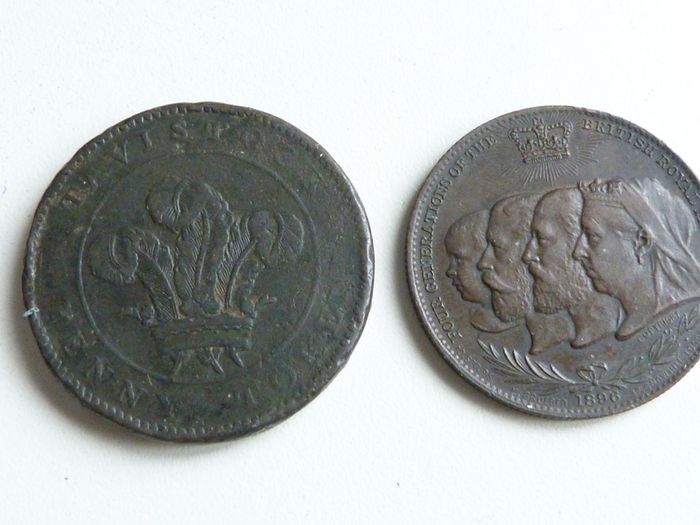Four Irish coins