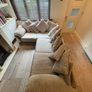L Shape Grey Corduroy Sofa Image 3