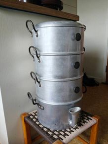 aluminium 4 tier adjustable steamer antique