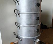 aluminium 4 tier adjustable steamer antique