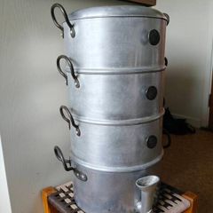 aluminium 4 tier adjustable steamer antique