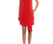 Versus Versace Red Zip Up Dress